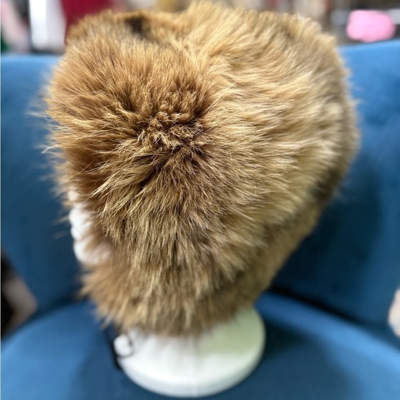 Vintage Fox Fur Hood Bonnet Hat – Real Fur main image 4